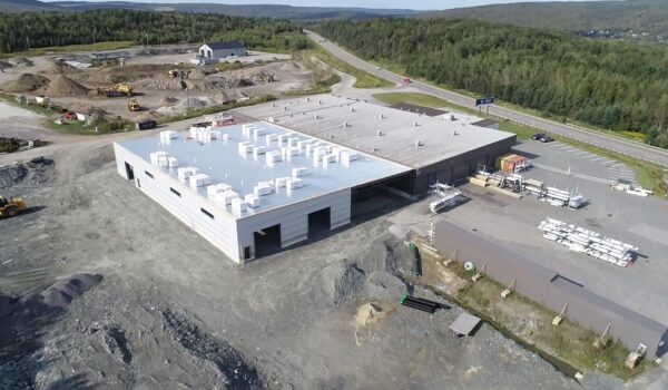 Chantier agrandissement des usimes Tôle Vigneault